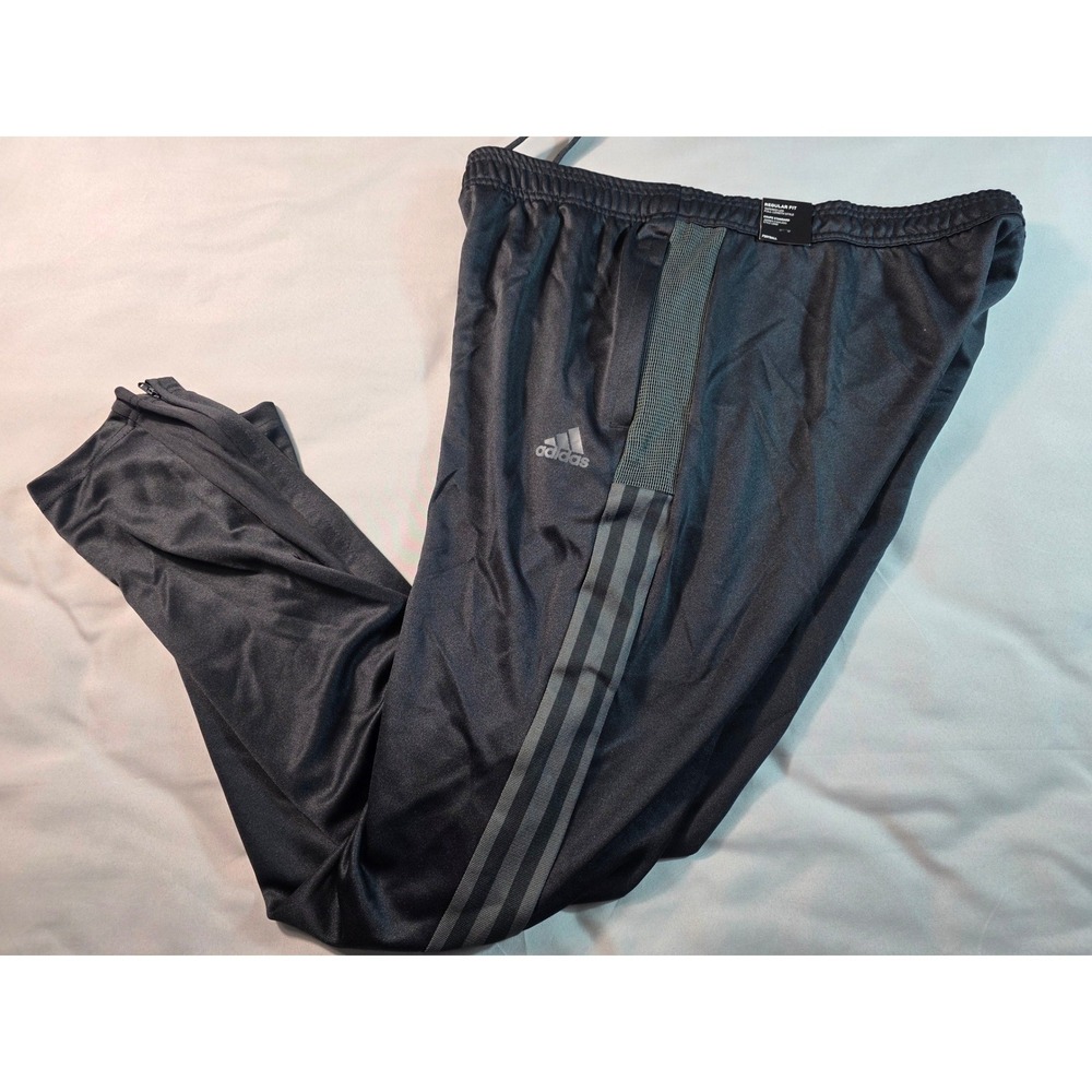 Adidas Women's Tiro 21 Track Pants Women XL Black Grey Zip Ankle GN5492 NEW